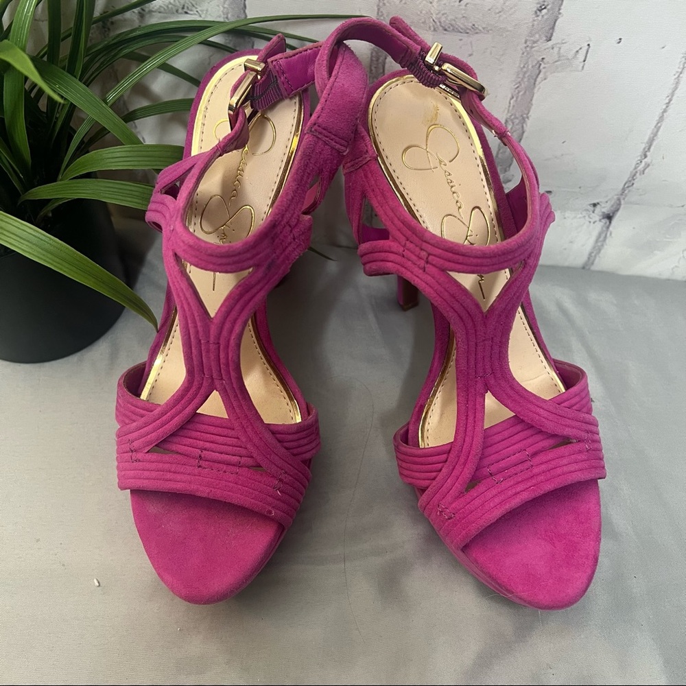 Jessica Simpson Magenta Platform Heels NWOT
